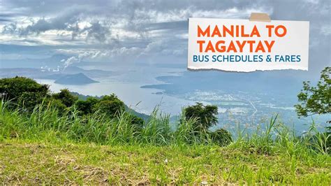 Manila to Tagaytay by Bus .
